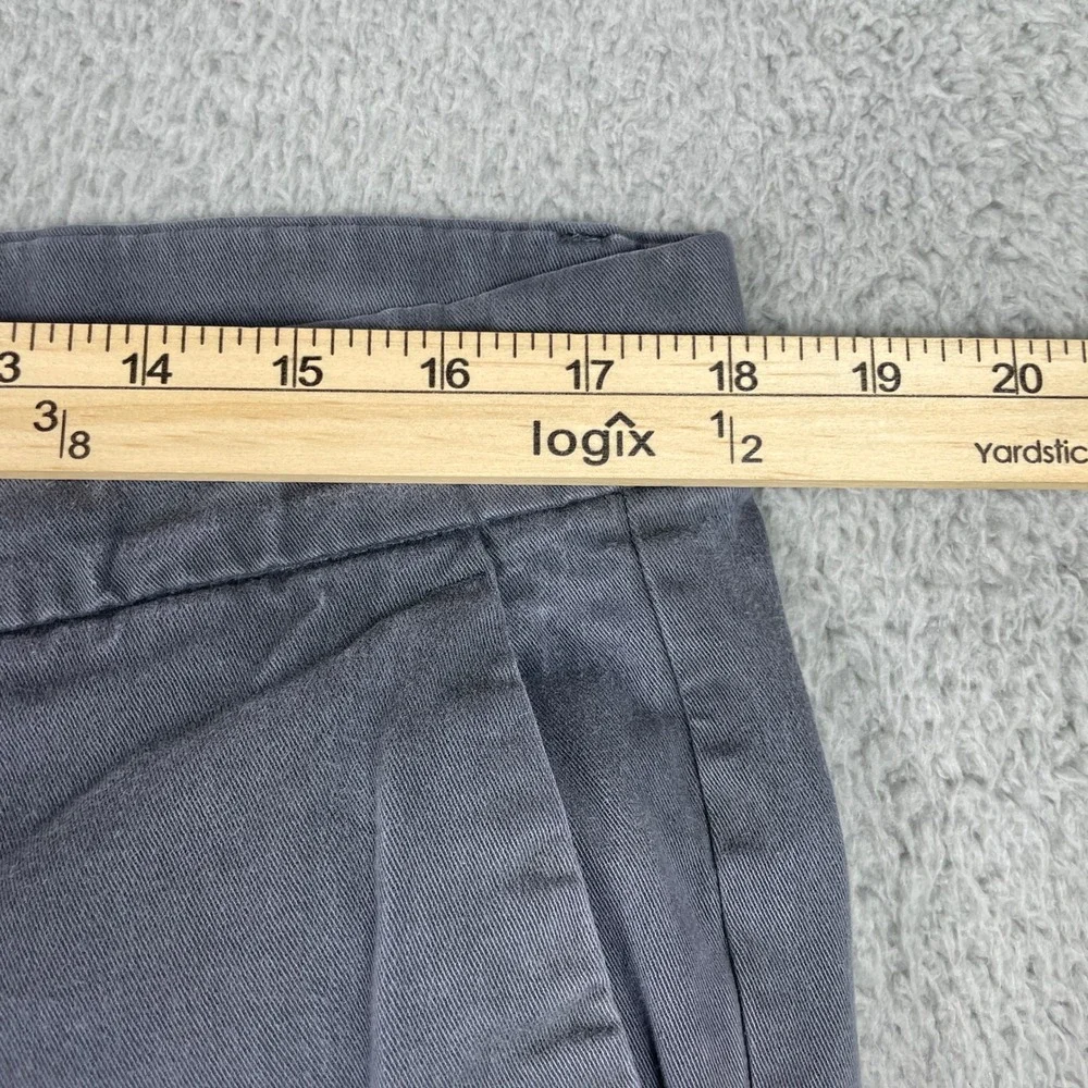 Banana Republic Chino Pants Mens 36x30 Gray Fulton Skinny Stretch Preppy